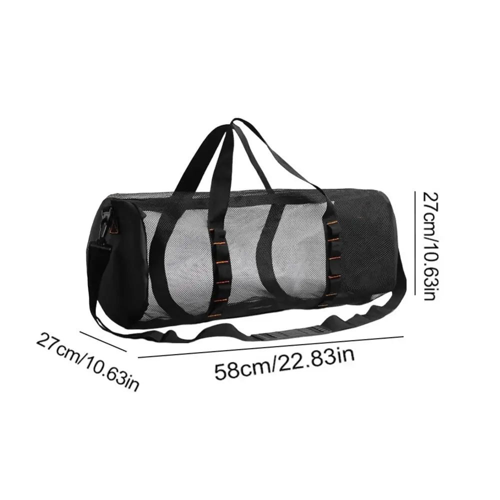 Foldable Mesh Dive Bag – Quick-Dry Oversized Beach & Gym Bag Mesh Dive Bag PLUSH