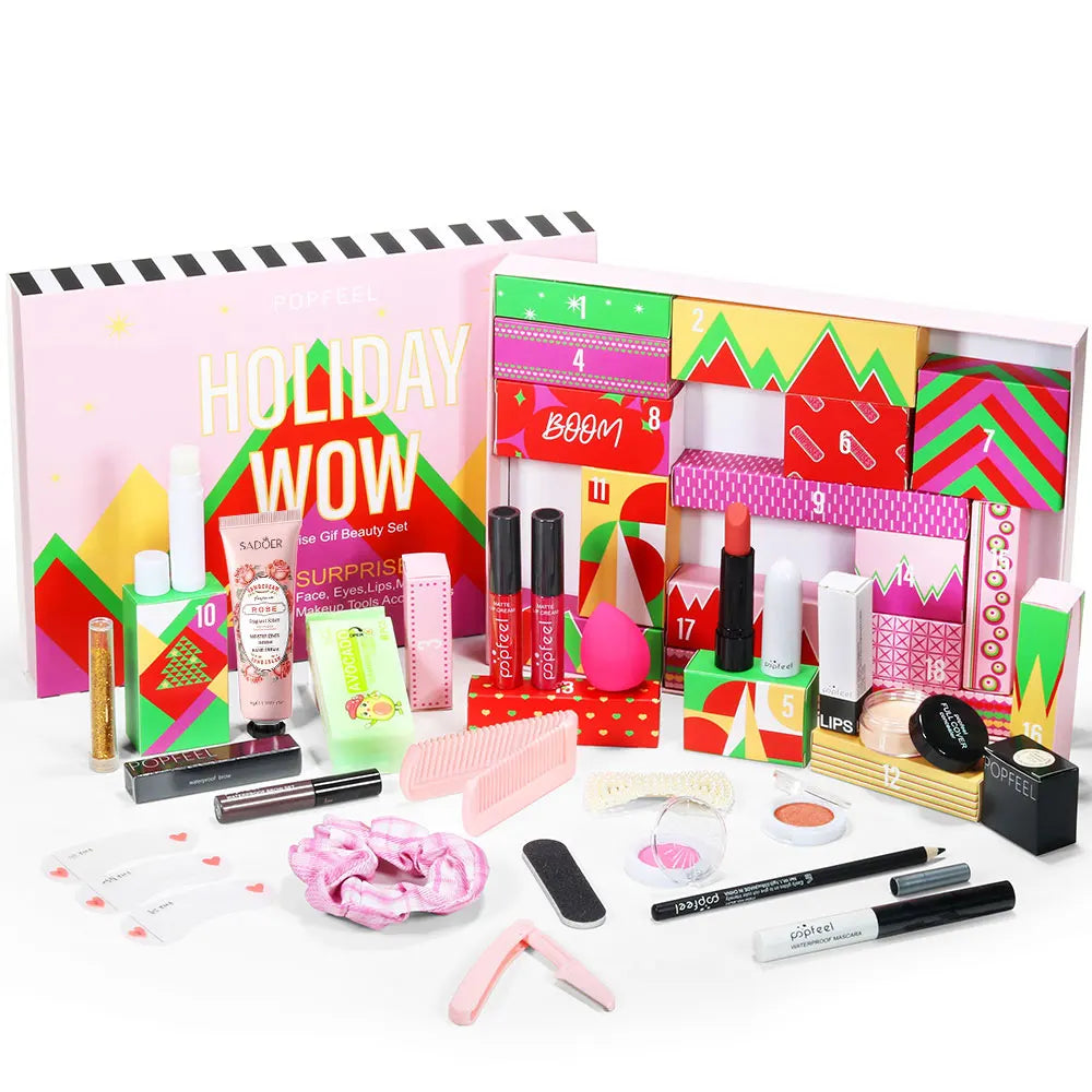 POPFEEL 20-Piece Surprise Gift Box Makeup Set for Girls Makeup Gift Set PLUSH