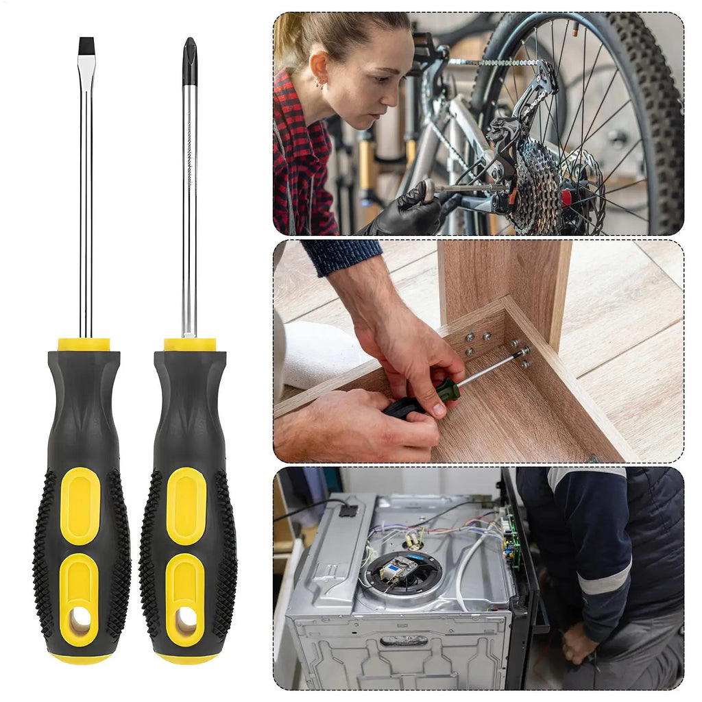 2-Piece Magnetic Screwdriver Set – Phillips & Flat Head Screwdriver Set PLUSH Default Title