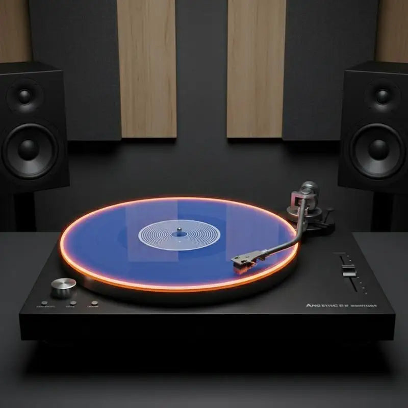 Acrylic Turntable Slipmat – Anti-Static Vinyl Record Player Mat Turntable Slipmat PLUSH