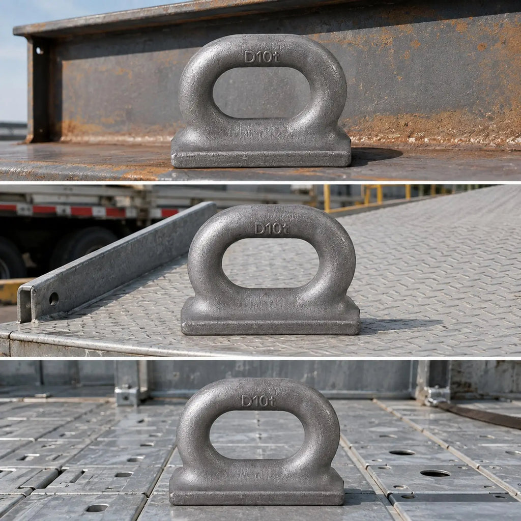 Marine Weldable D-Shape Oval Eye Plate | Flat Base Rigging Weldable Eye Plate PLUSH 10TMarineEyePlate