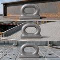 Marine Weldable D-Shape Oval Eye Plate | Flat Base Rigging Weldable Eye Plate PLUSH 10TMarineEyePlate