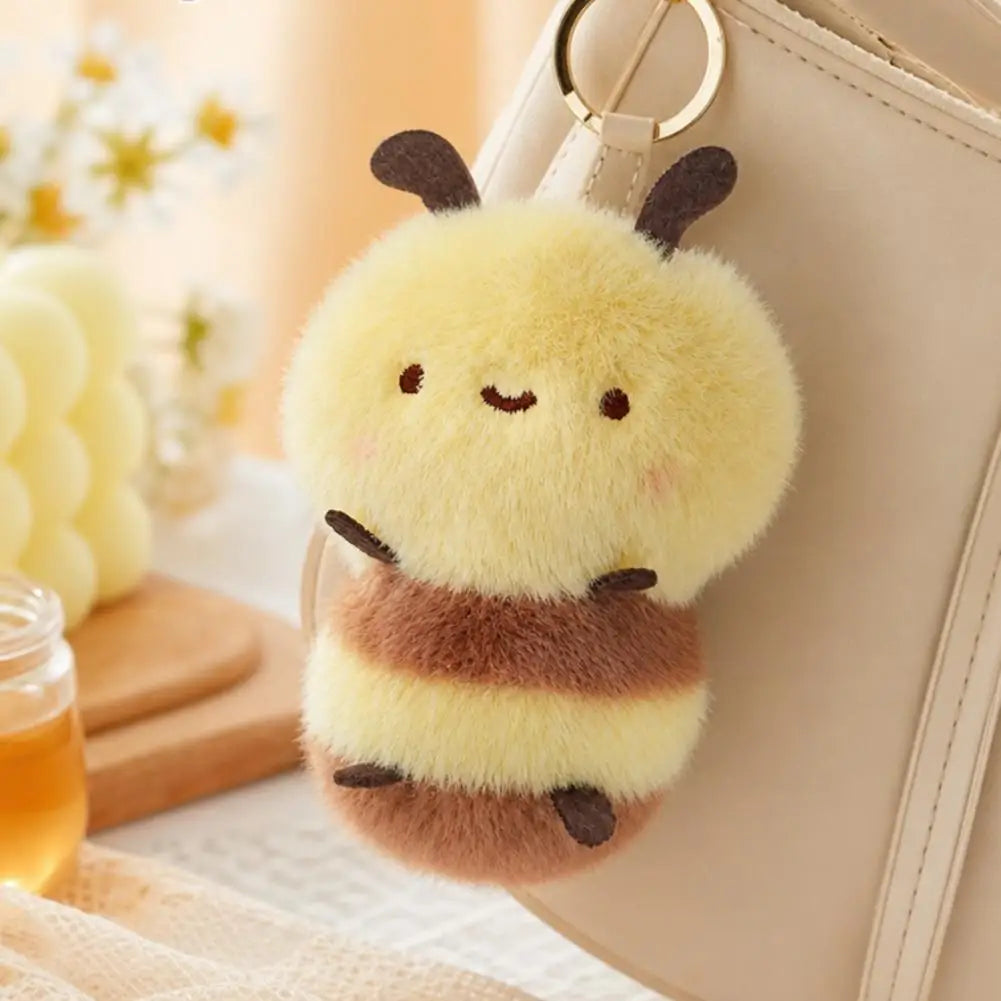 Cute Bee Plush Keychain 4" Soft Bag Charm Pendant Plush Keychain Charm PLUSH