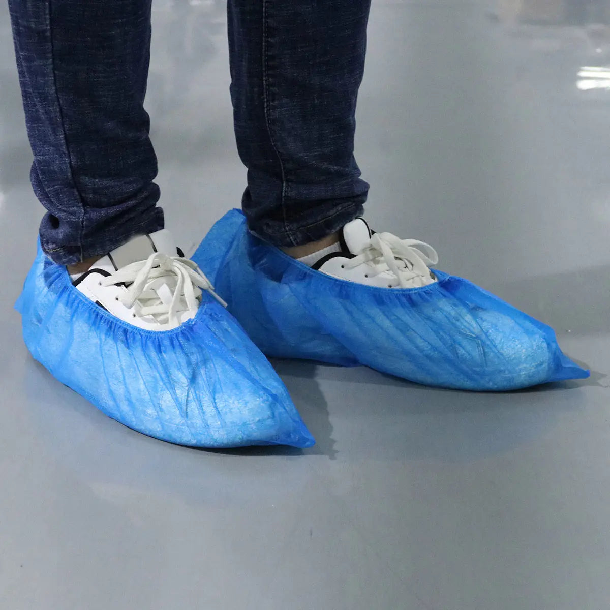 Disposable Shoe Covers 100 Pack | Nonwoven Anti-Slip Protection Disposable Shoe Covers PLUSH Default Title