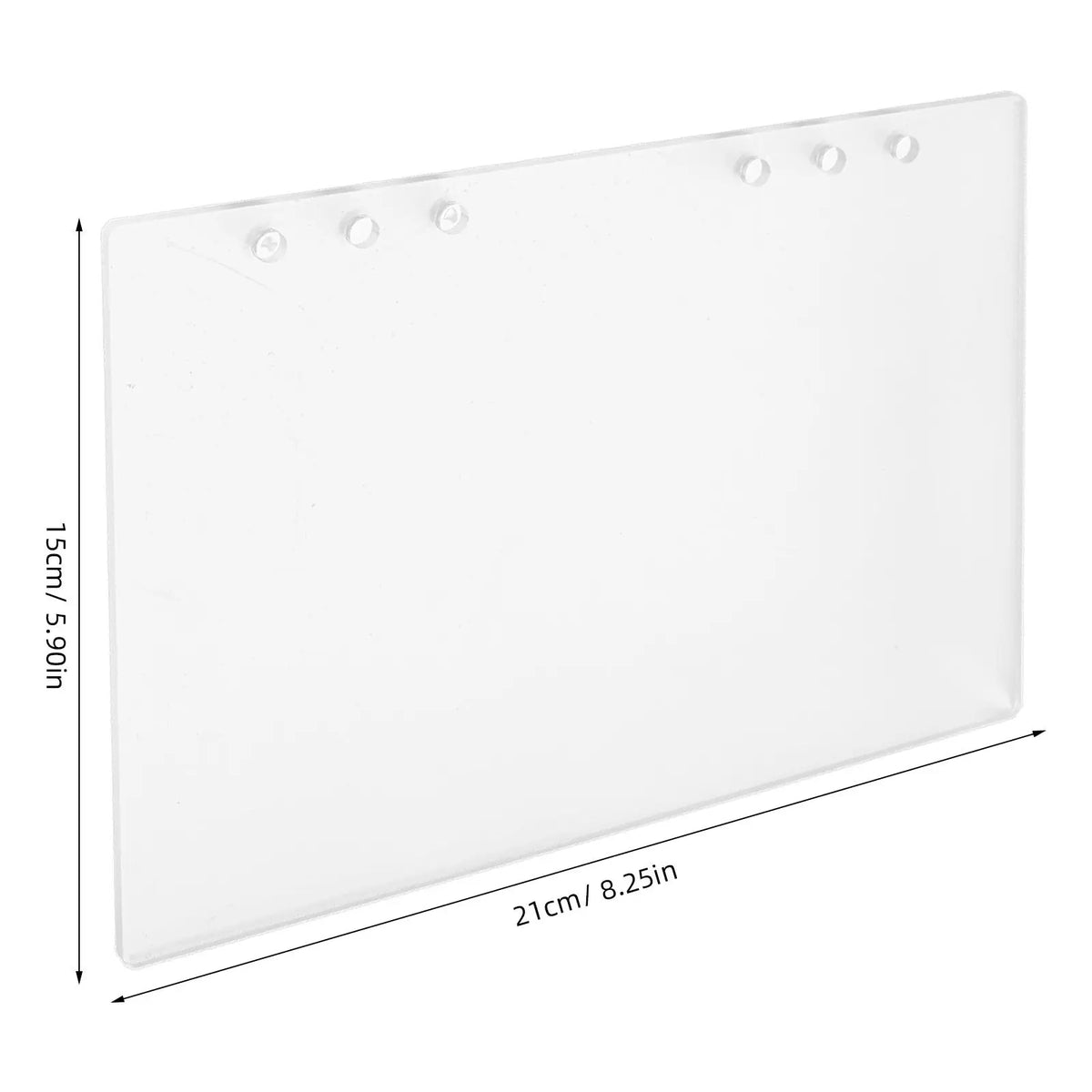 Frosted Acrylic Binder Cover – Reusable A5 Notebook Organizer Acrylic Binder Cover PLUSH