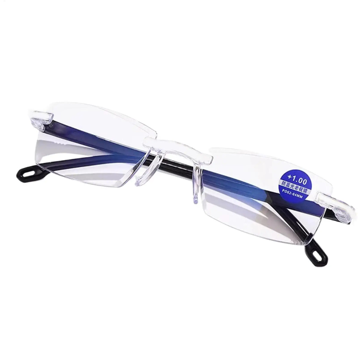 Rimless Bifocal Progressive Reading Glasses – Anti-Blue Light Progressive Reading Glasses PLUSH Default Title