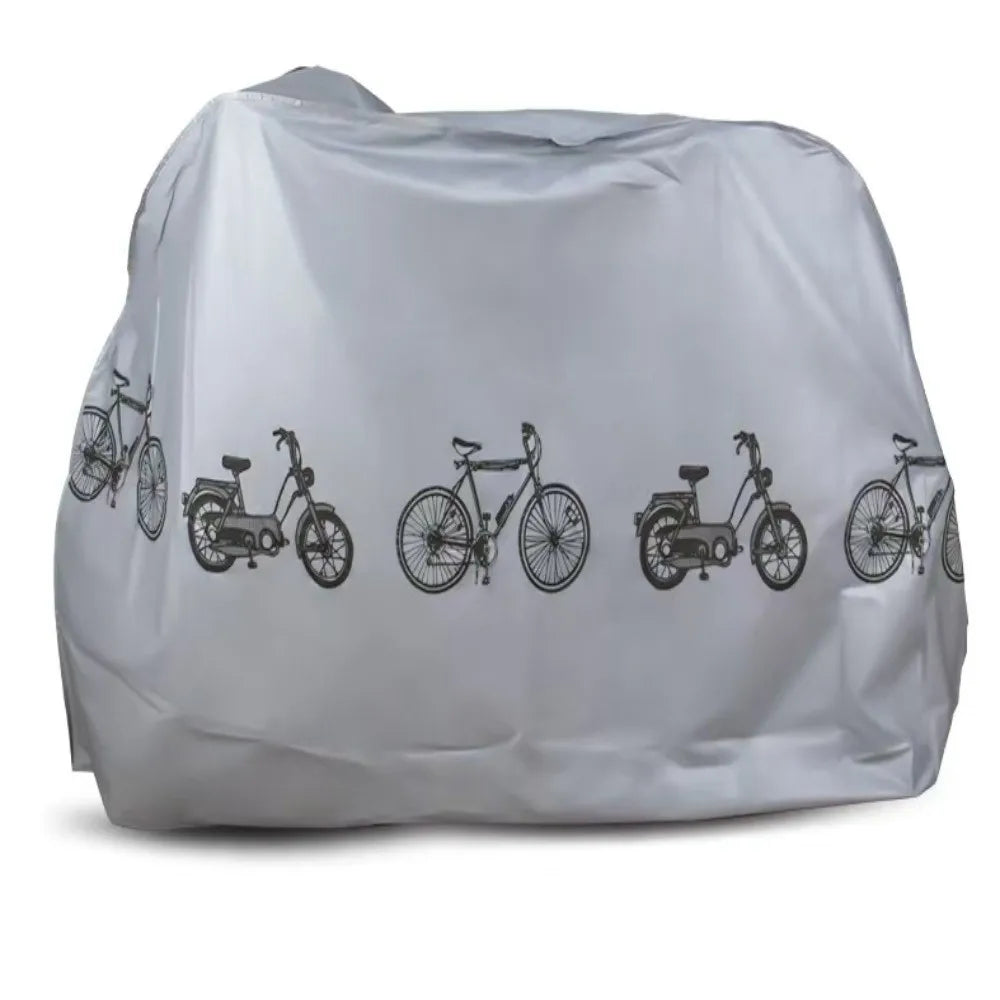 Waterproof Bike & Motorcycle Cover – Universal UV Dustproof PEVA Bike Protective Cover PLUSH Grey