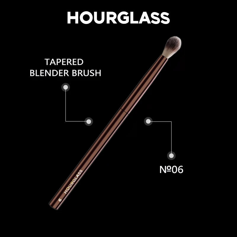 Hourglass No.6 Tapered Blender Eye Brush – Soft Fiber Eye Makeup Brush PLUSH