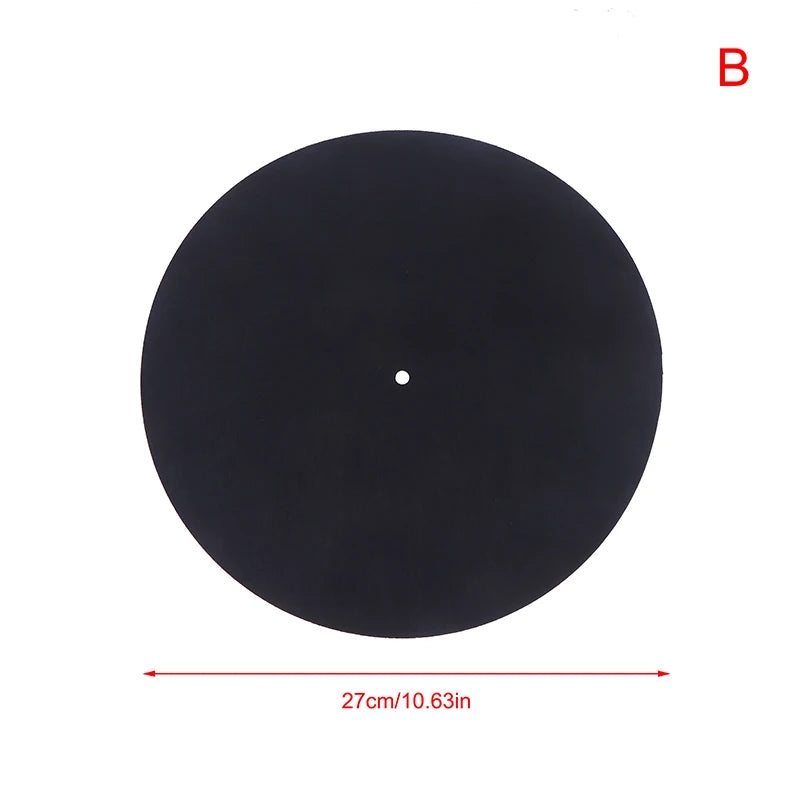Felt Turntable Slipmat 3mm – LP Vinyl Record Anti-Slip Mat Turntable Slipmat PLUSH B
