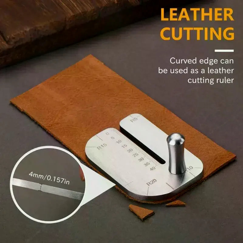 Leather Stitching Punch Aid Plate – Stainless Steel Tool Leather Punch Tool PLUSH Default Title