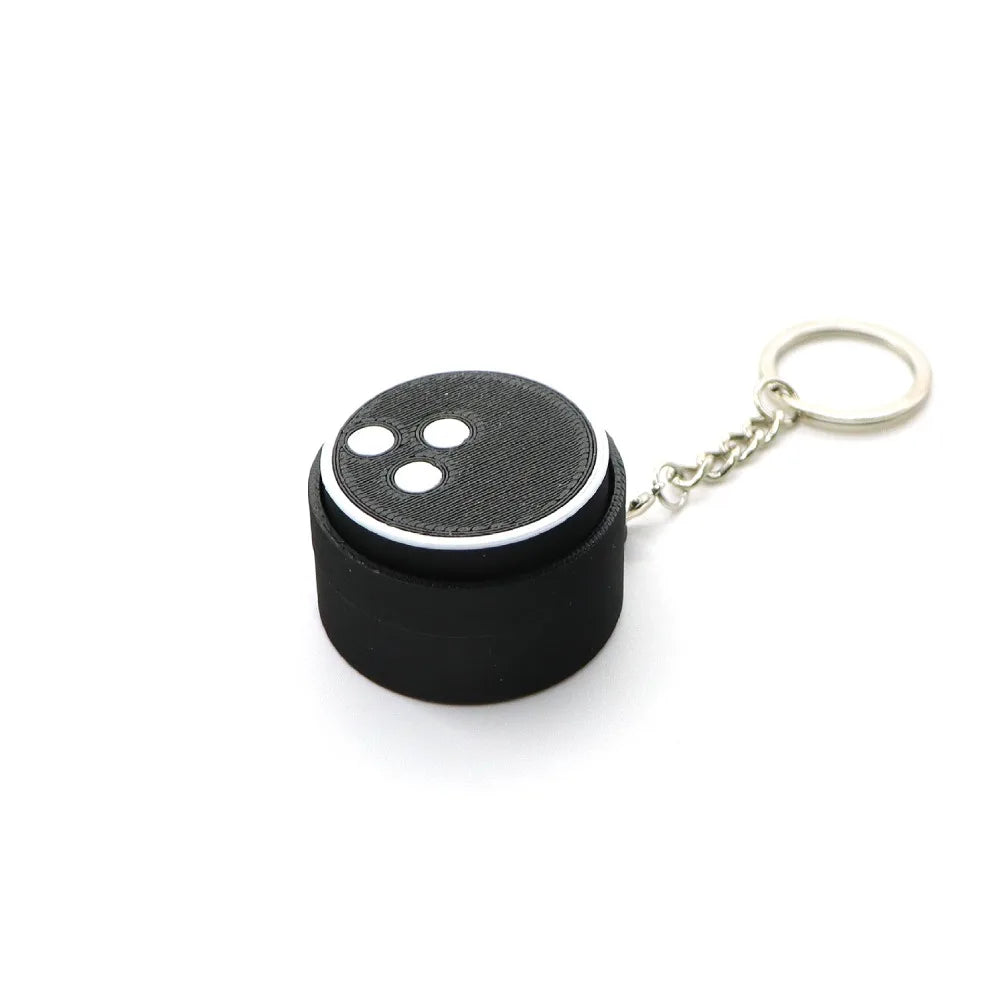 Sports Ball Clicker Keychain – Basketball Football Tennis Novelty Keychain PLUSH Style H