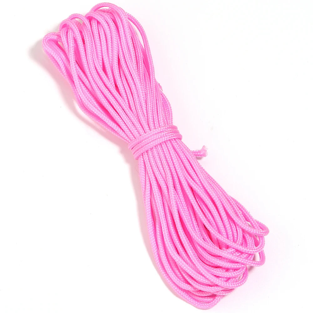 10 Yards 2mm Polyester Braided Rope – DIY Drawstring Cord Braided Craft Cord PLUSH pink