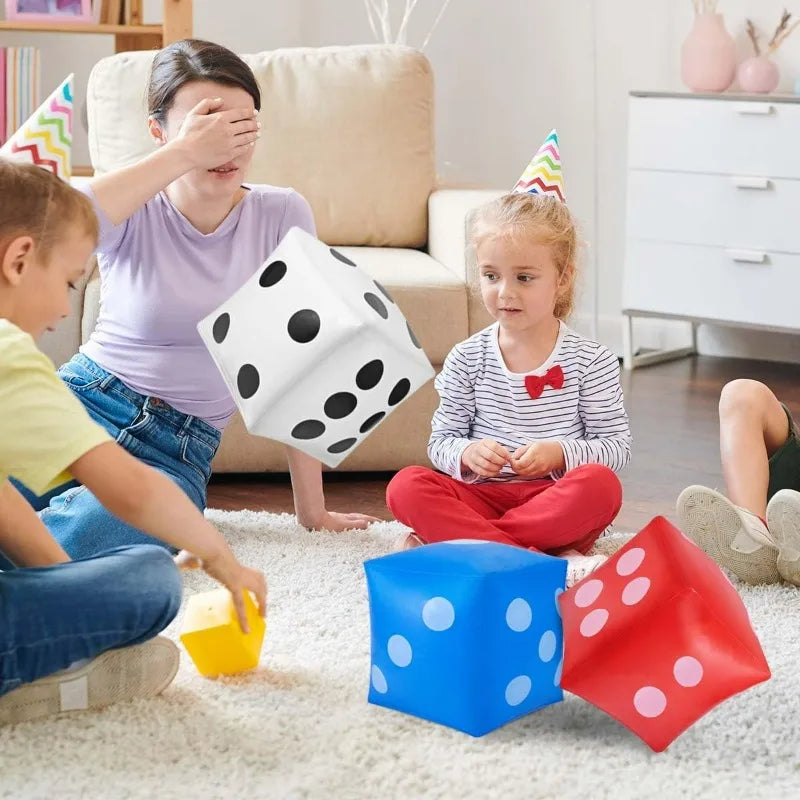 Giant Inflatable Dice Game Toy – Party, Bar & Group Fun Inflatable Dice Game PLUSH