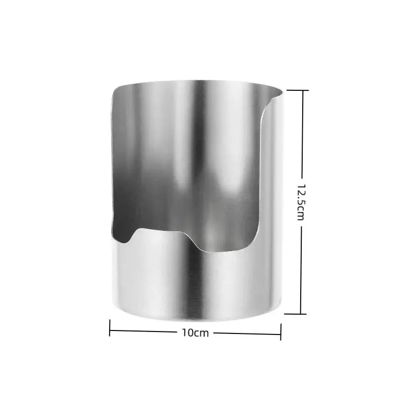 Stainless Steel Spoon & Spatula Holder – Non-Slip Kitchen Rest Utensil Holder PLUSH Silver