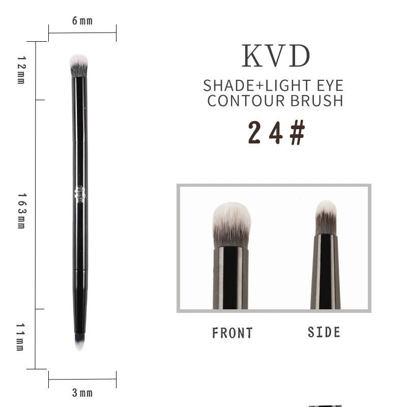 Kat Von D KVD Makeup Brush – Foundation, Blush & Eyeshadow Makeup Brush PLUSH 24 China Mainland