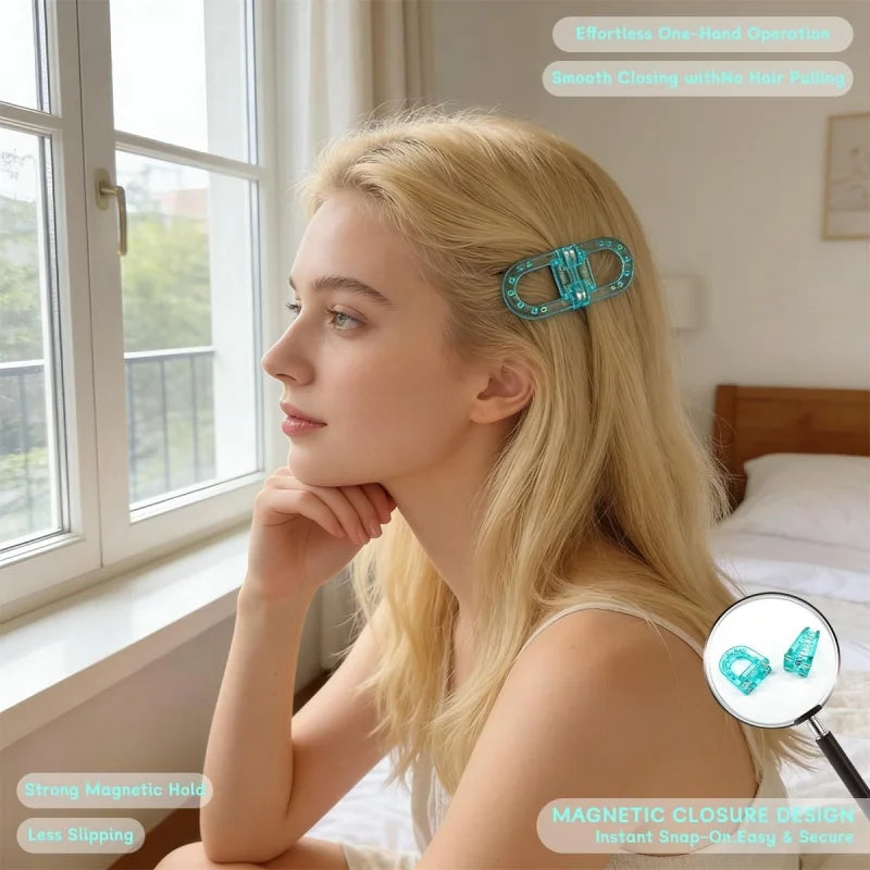 Magnetic Hair Clip – Strong Anti-Slip Styling Clip | PLUSH Magnetic Hair Clip PLUSH
