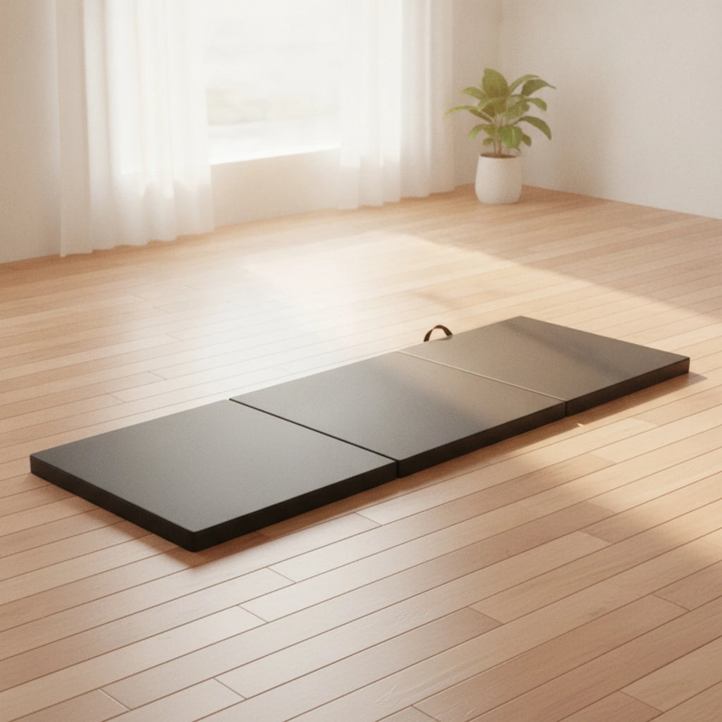 Tri-Fold Exercise Mat 5cm Thick | Gymnastics & Home Workouts Gymnastics Exercise Mat PLUSH