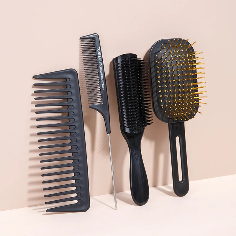4-Piece Airbag Comb Set – Detangling & Scalp Massage Combs Hair Comb Set PLUSH 4pcs set