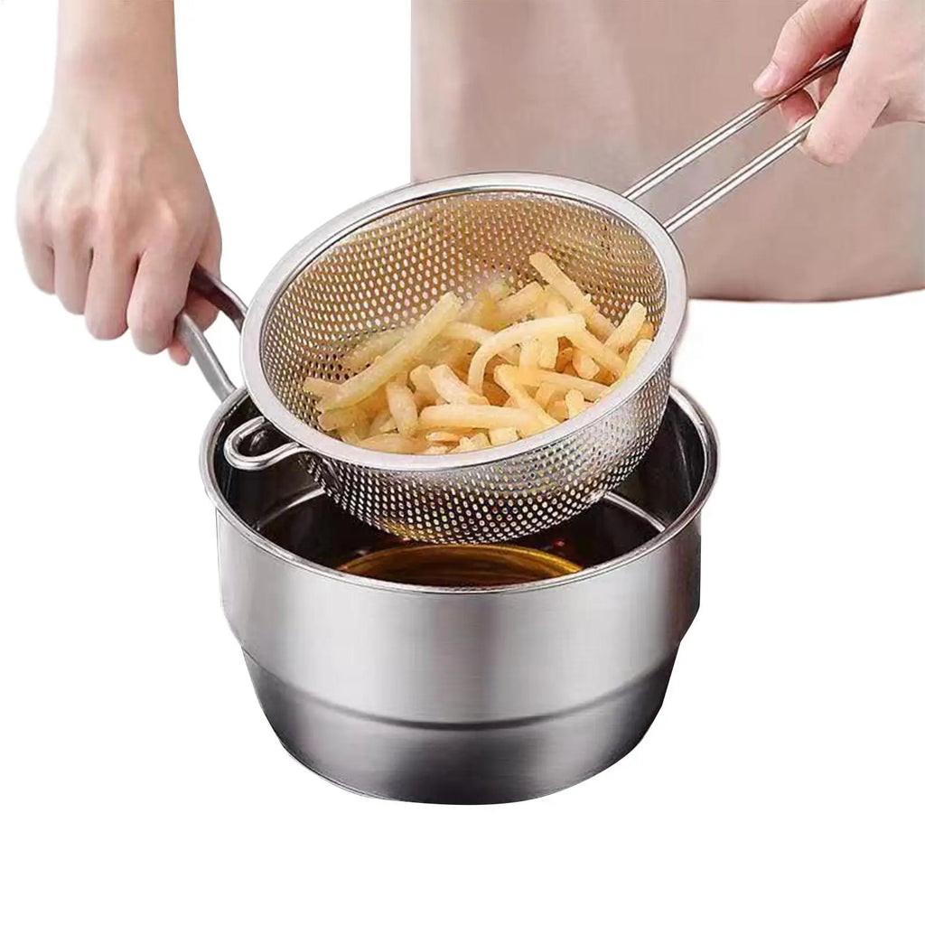 Stainless Steel Colander Basket & Kitchen Strainer – Multi-Use Kitchen Colander Strainer PLUSH
