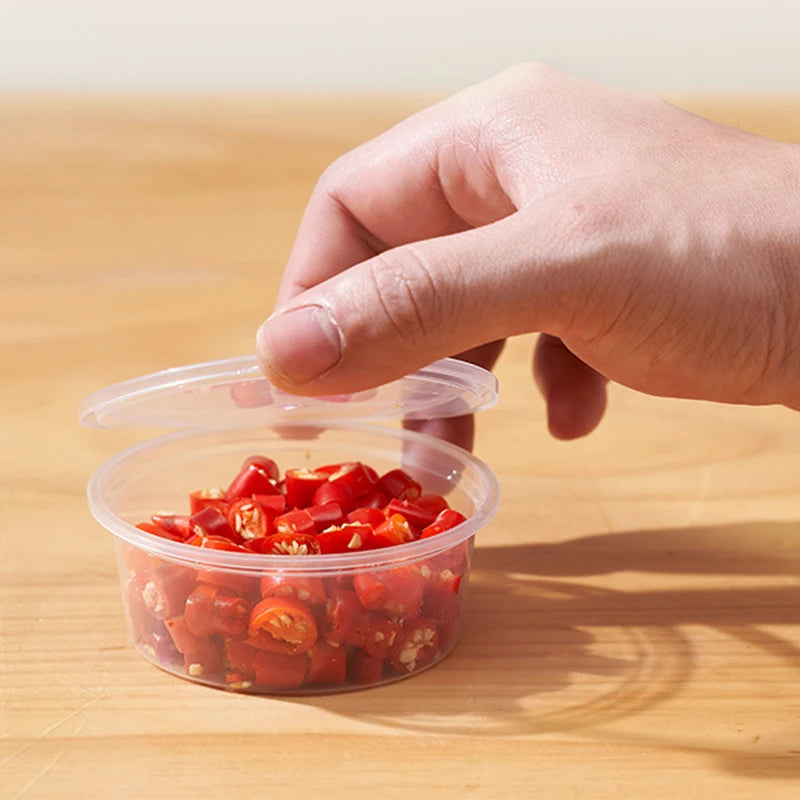 Disposable Sauce Cups with Lids 50/100pcs – Leak-Proof Disposable Sauce Cups PLUSH