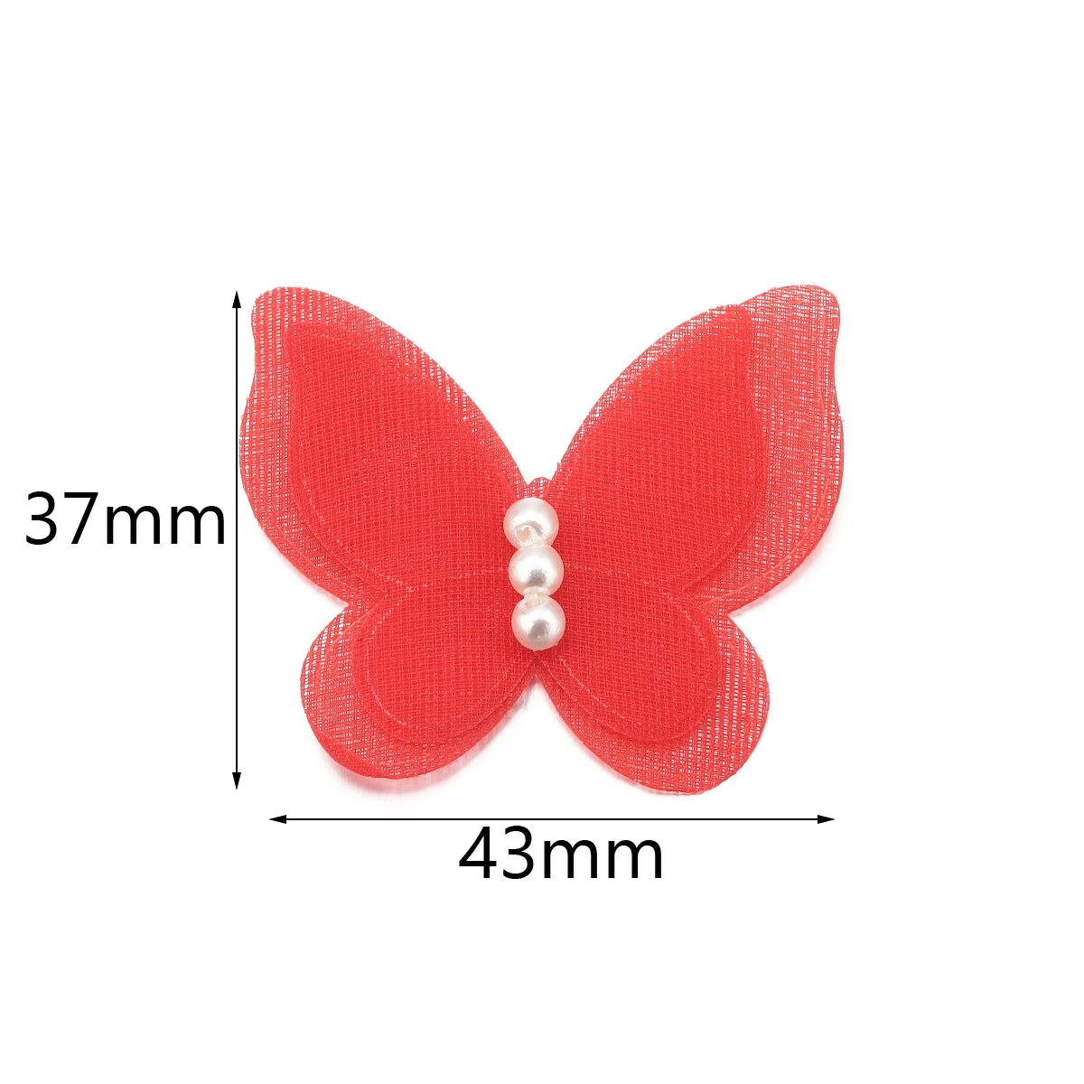 10pcs 3D Lace Butterfly Appliqués – DIY Sewing Craft Patches Fabric Appliqué Patch PLUSH