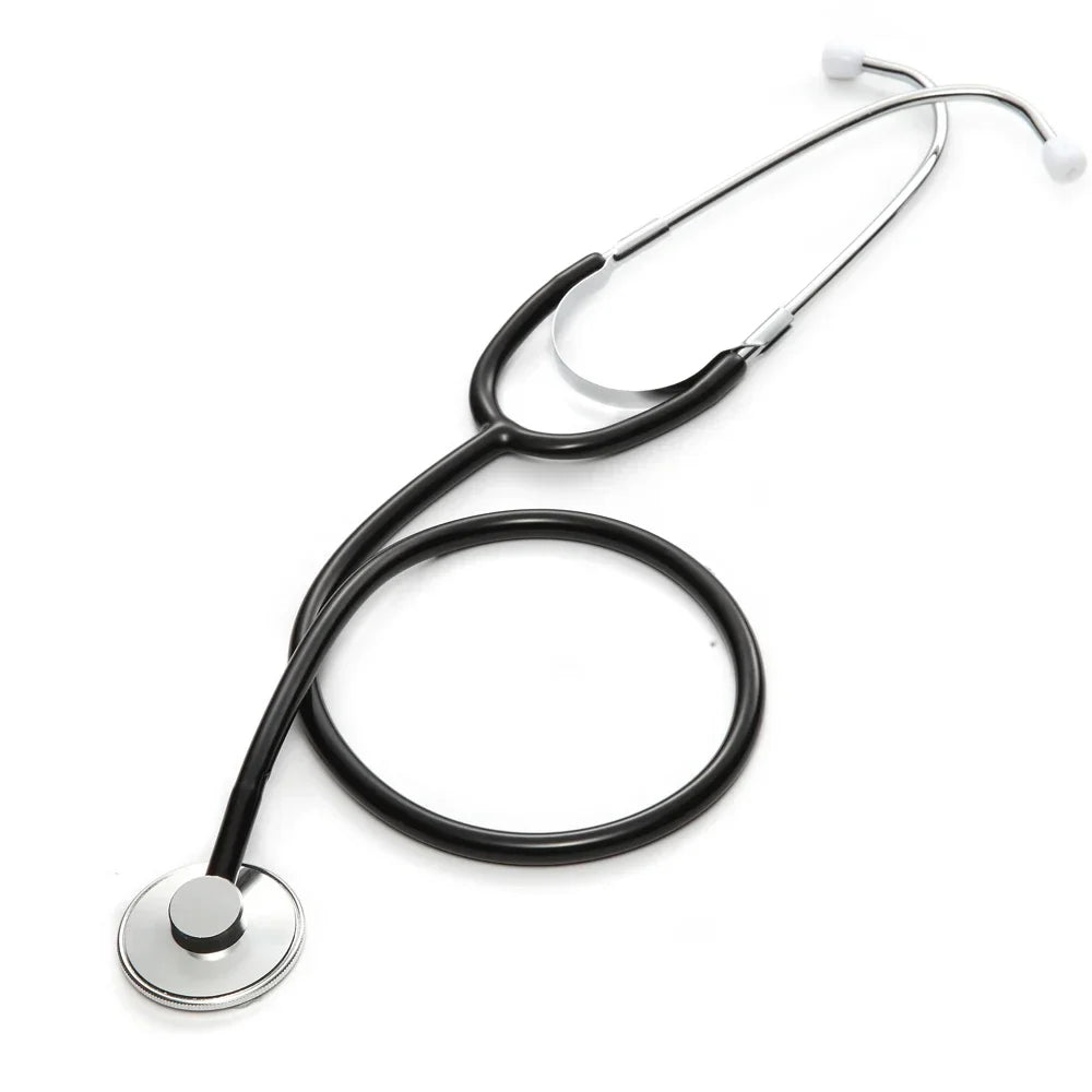 XceeFit Single Head Stethoscope | Doctor, Student & Vet Medical Stethoscope PLUSH Black
