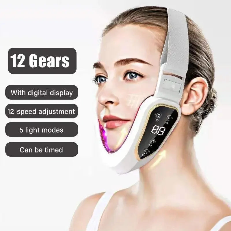 LED Photon Therapy Facial Massager – V-Face Lifting Device Facial Massager Device PLUSH
