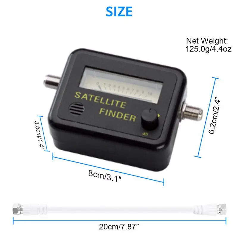 Digital Satellite Finder High-Sensitivity Signal Meter | KOQZM Satellite Signal Finder PLUSH 1PC