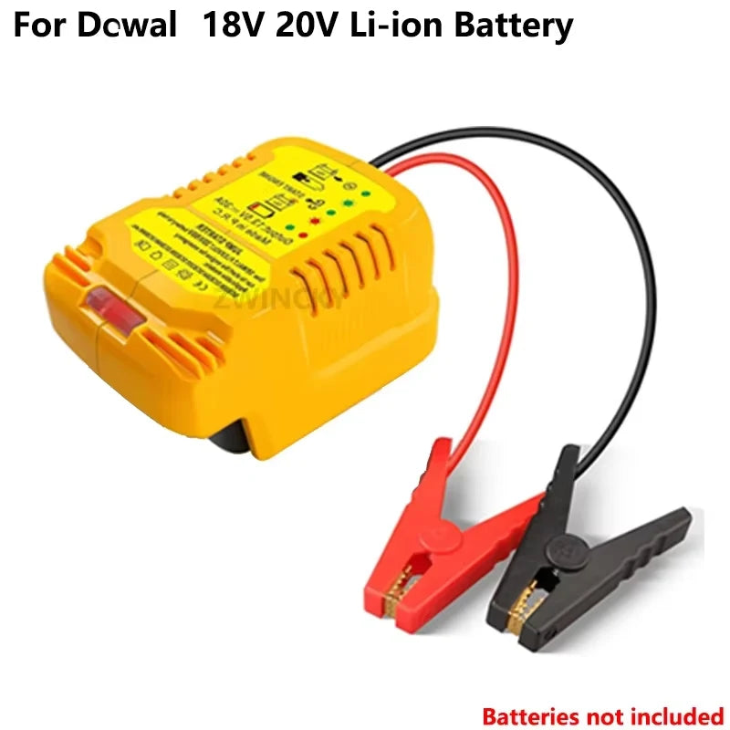 ZWINCKY 18V Jump Starter Cables for Makita/DeWalt/Milwaukee Jump Starter Adapter PLUSH For Dewlts China Mainland