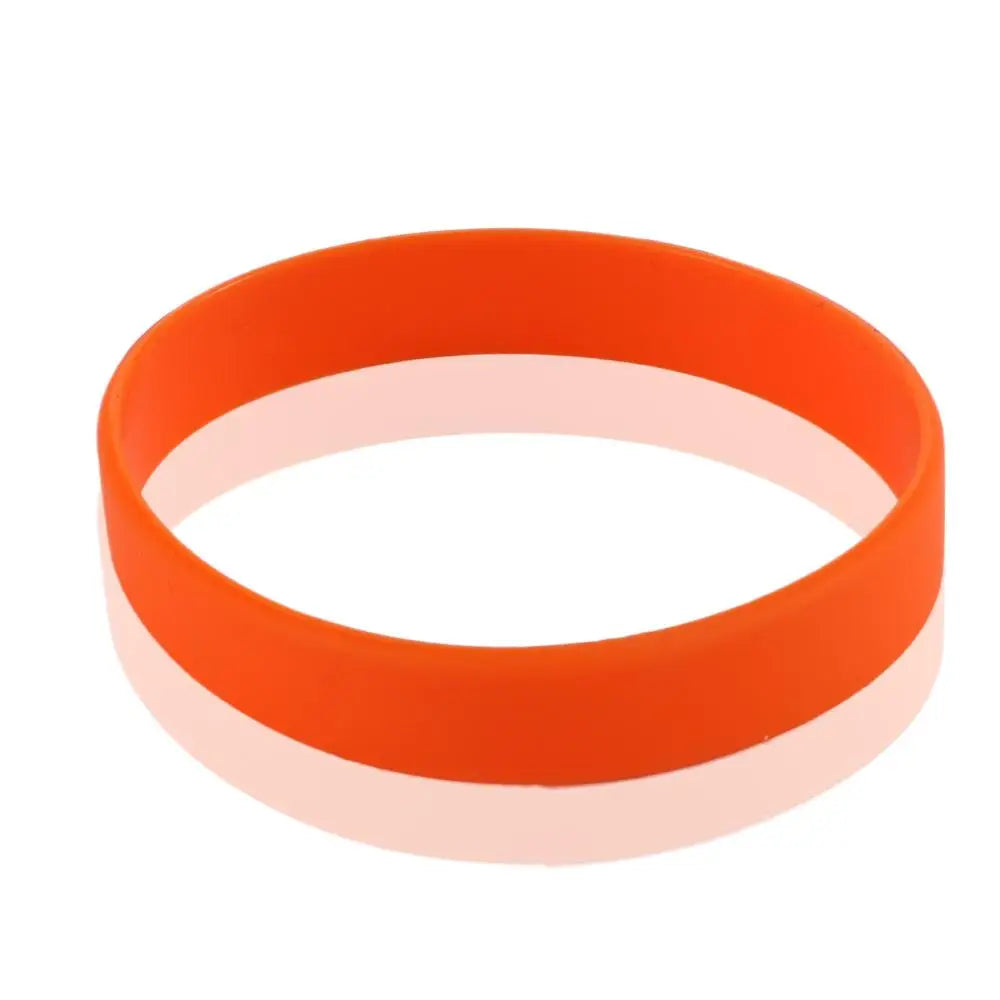 Colorful Silicone Sports Wristband Bracelet – Unisex Silicone Wristband PLUSH orange