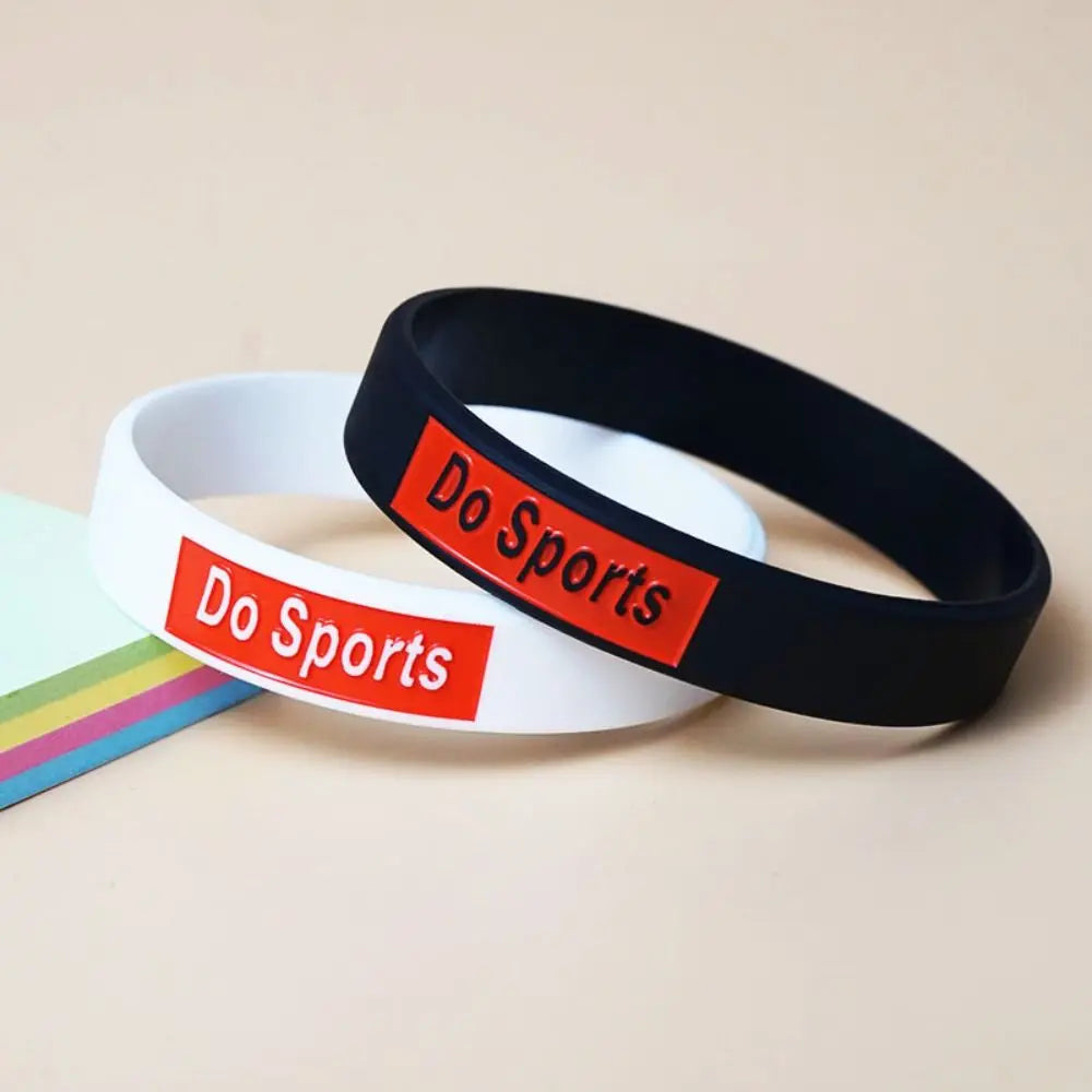 Silicone Sport Wristbands – Printed Engraved Fashion Bracelets Silicone Wristband PLUSH