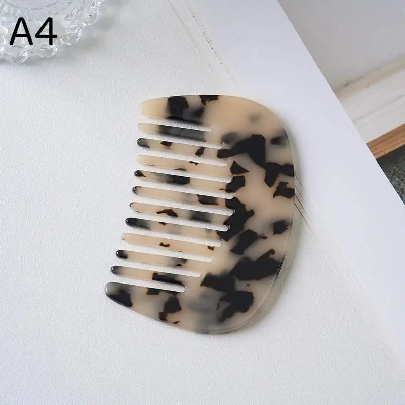 Retro Marble Acetate Hair Comb | Portable Scalp Styling Comb Hair Styling Comb PLUSH A4