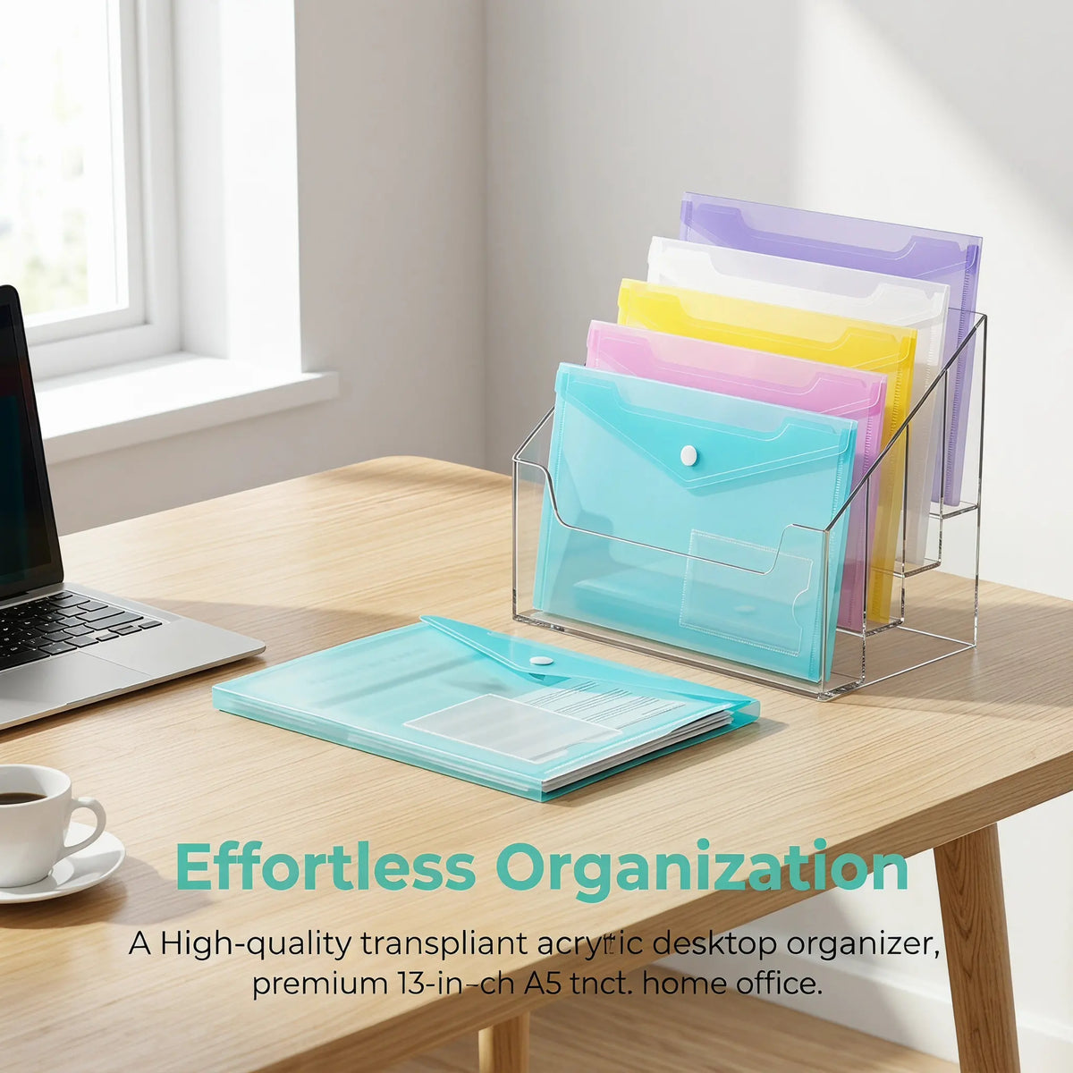 6-Pack A5 Document Folder Bags – Button Closure File Pouches Document Folder Bag PLUSH Default Title