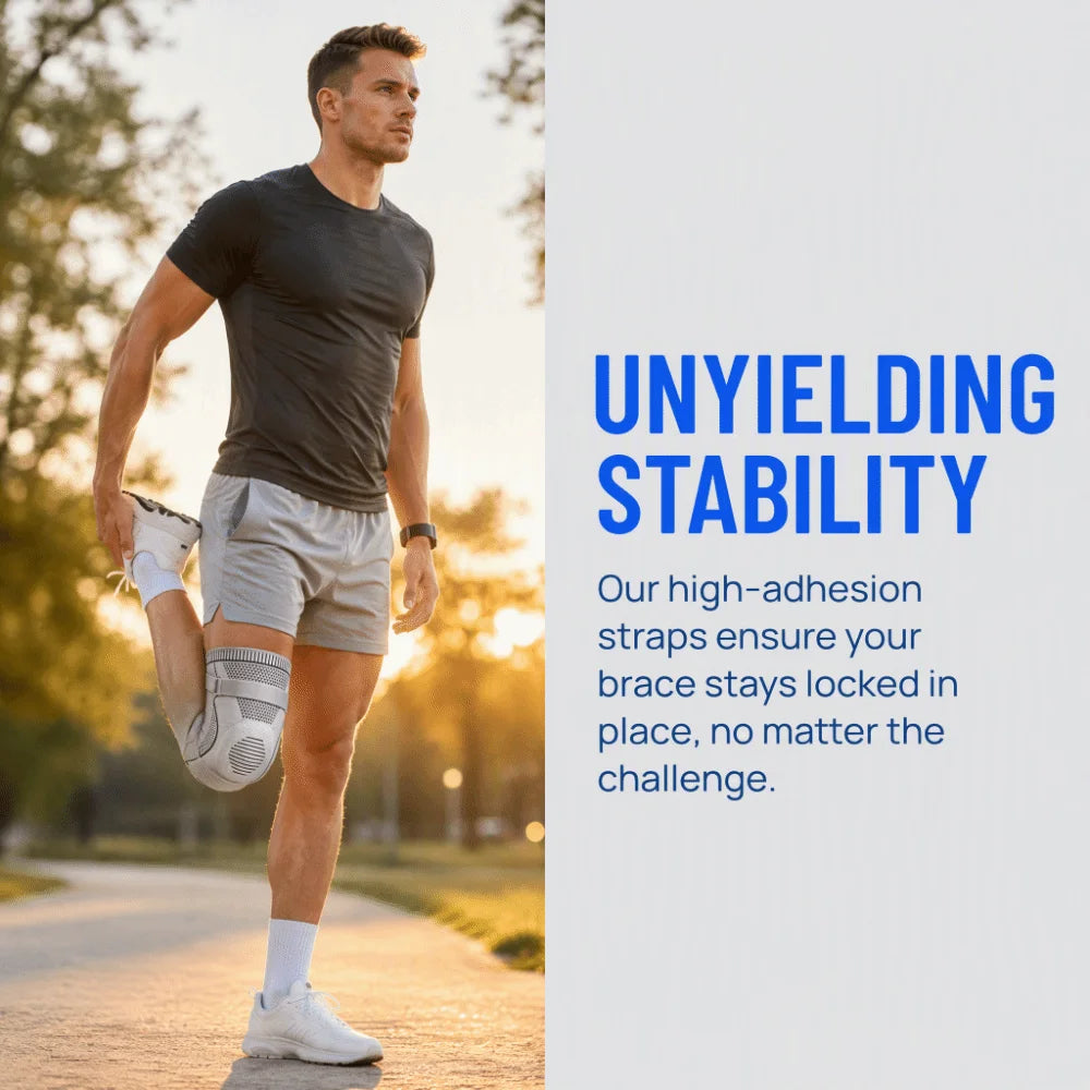 Elastic Knee Brace Silicone Patella Strap – Breathable Support Knee Support Brace PLUSH