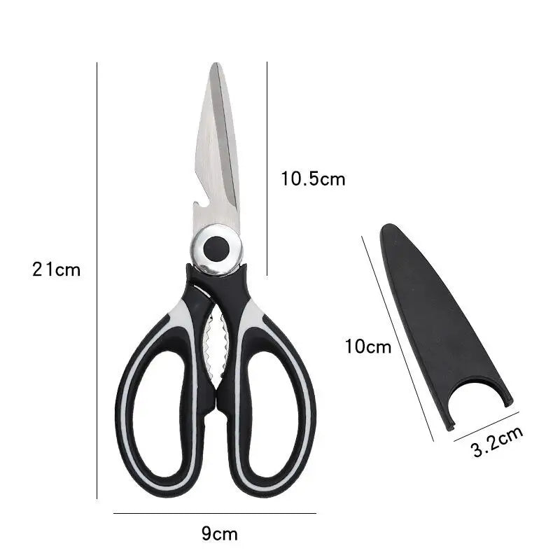 Multifunctional Stainless Steel Kitchen Scissors – 7-in-1 Kitchen Scissors PLUSH Kitchen Scissors 1