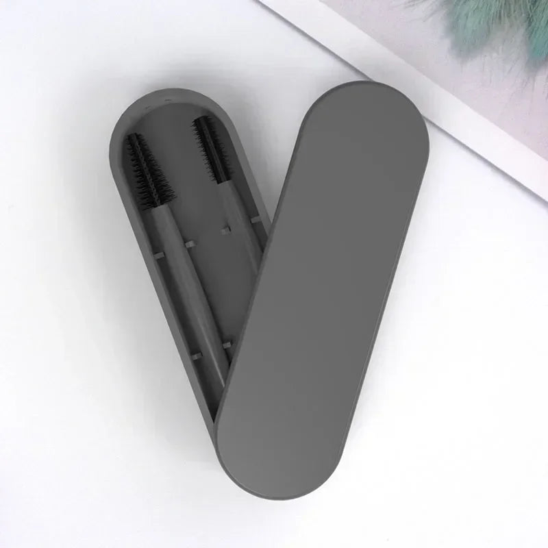 Reusable Silicone Eyelash & Eyebrow Brush Set + Storage Box Eyelash Brush Set PLUSH