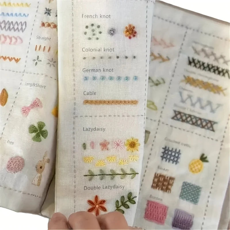 Embroidery Book for Beginners – 106 French Techniques Embroidery Craft Book PLUSH
