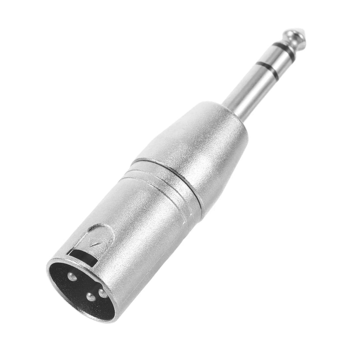 Metal TRS to XLR Adapter – 3-Pin XLR Male to 1/4" Female Jack Audio Cable Adapter PLUSH