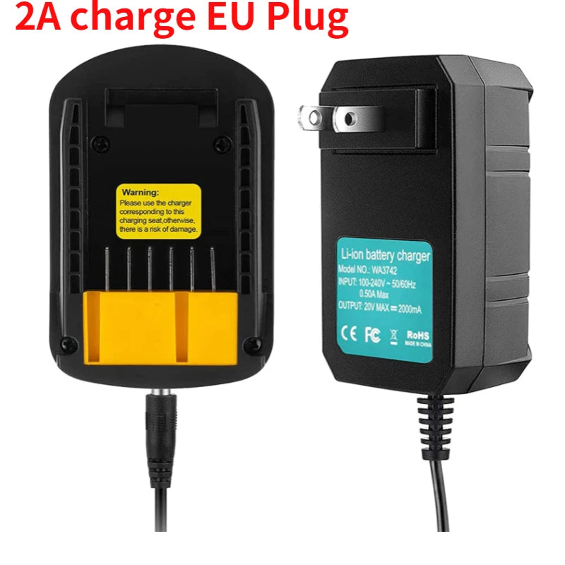 Worx 18V 20V Li-ion Battery Charger WA3875 EU Plug 2A/3A Battery Charger PLUSH 2A charge EU China Mainland