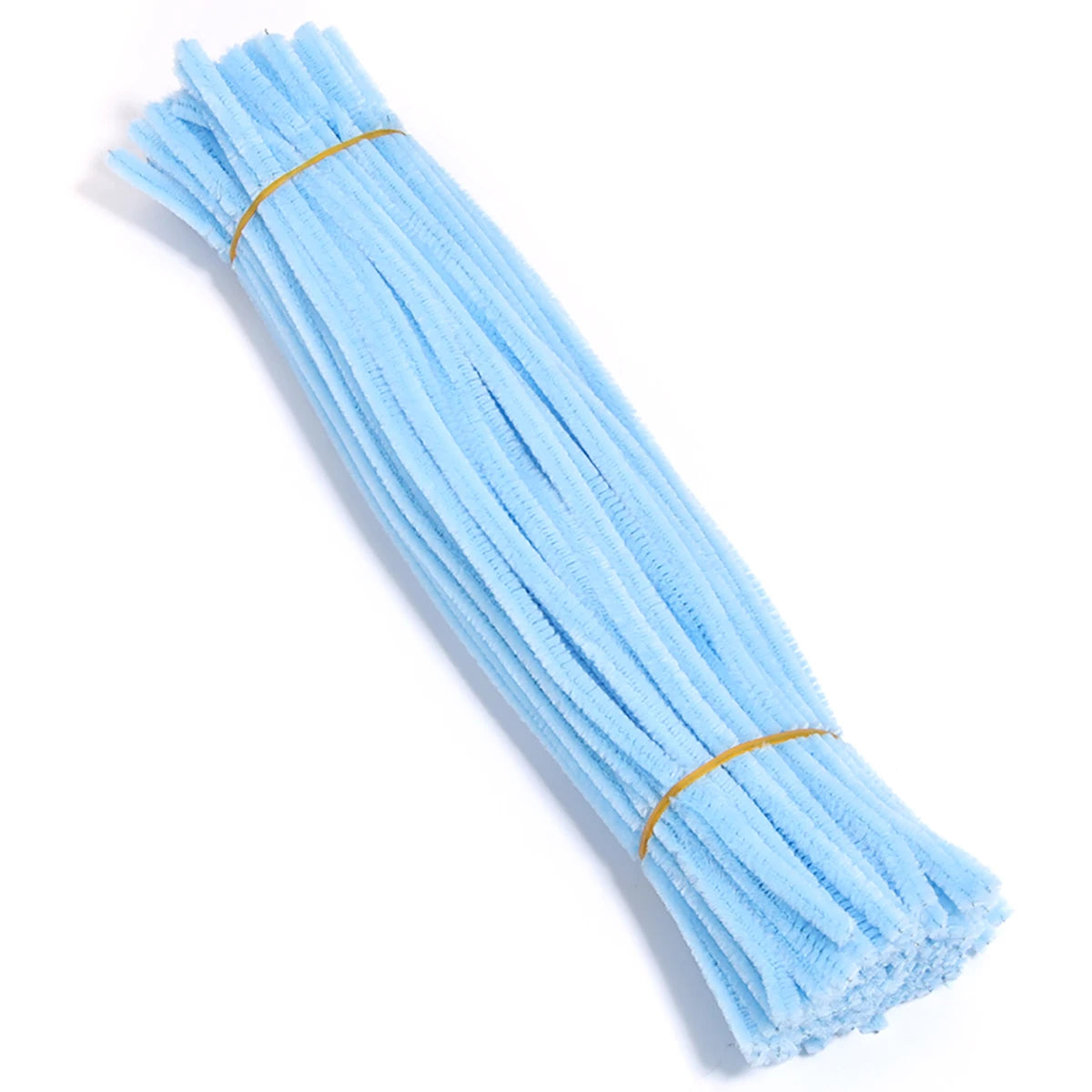 100pcs Chenille Pipe Cleaners – DIY Crafts & Jewelry Making Craft Wire Supplies PLUSH light blue 30cm