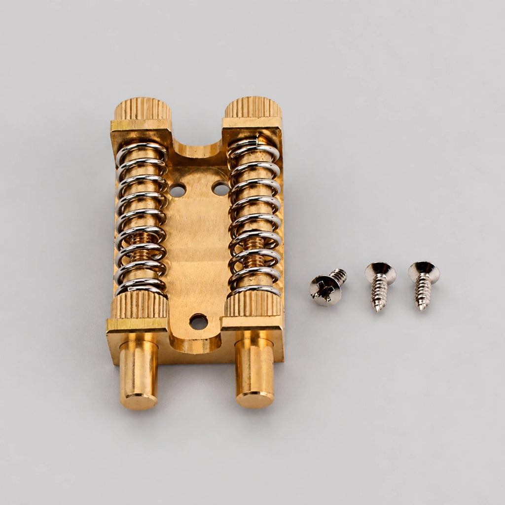 Brass-Colored Guitar Tremolo Bridge with Mounting Screws Guitar Tremolo Bridge PLUSH