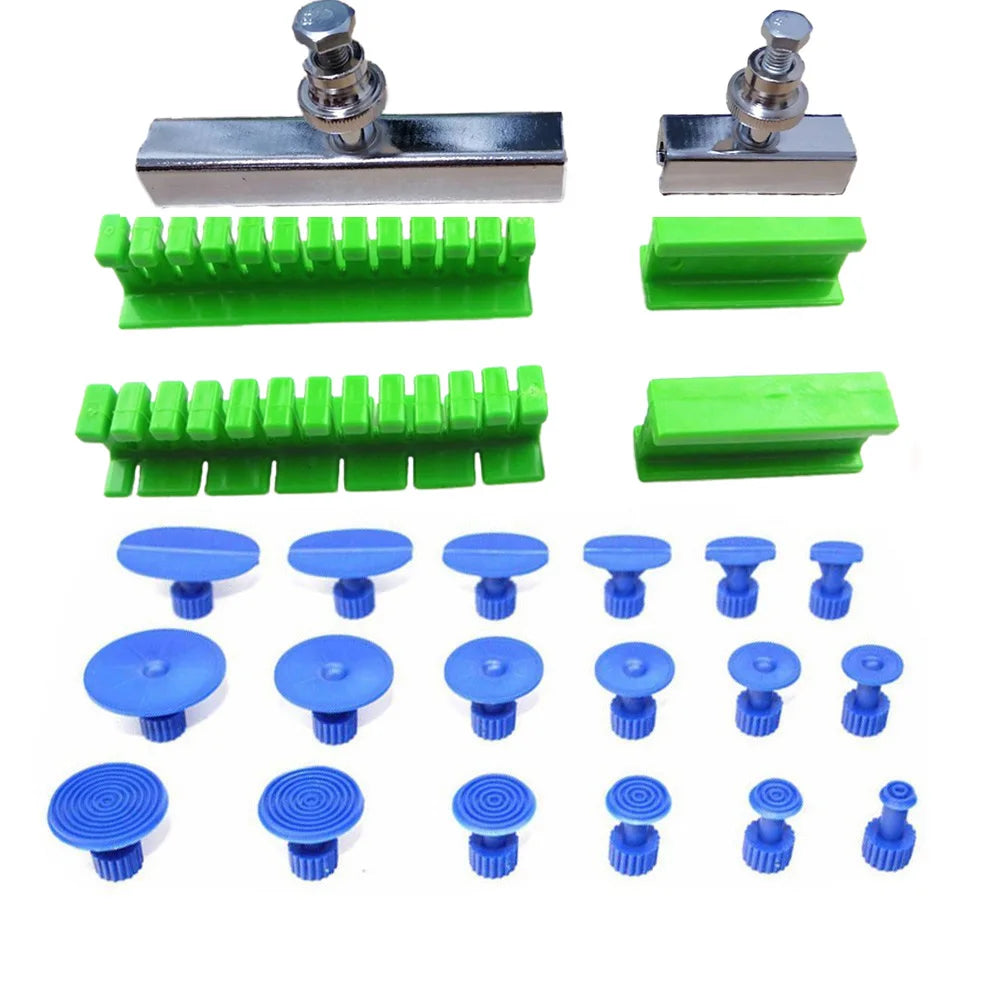 Paintless Dent Repair Kit – Flexible Tabs for Slide Hammer Dent Repair Kit PLUSH Green, Purple