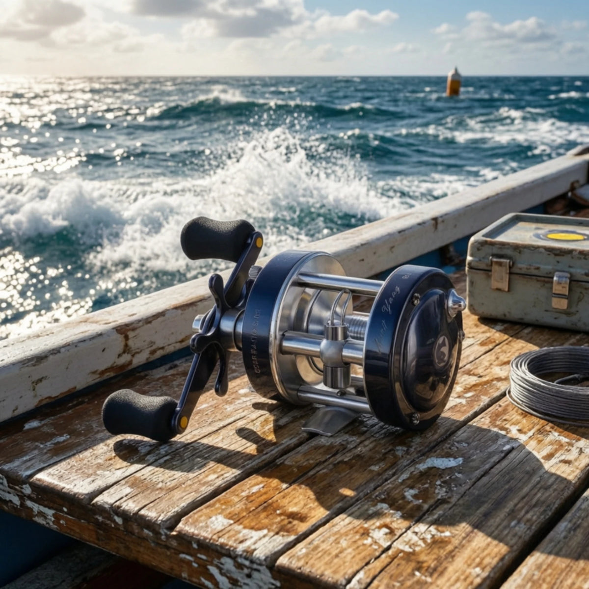 Round Baitcasting Reel CL60 – Aluminum Drum Baitcaster for Boats Baitcasting Fishing Reel PLUSH