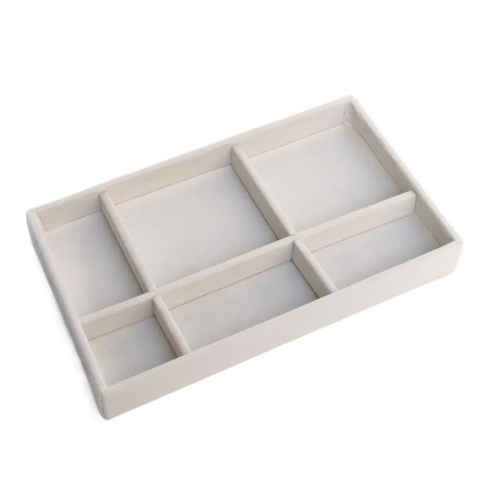 Velvet Jewelry Tray Organizer – Rings, Earrings & Bracelets Jewelry Display Tray PLUSH Style 4