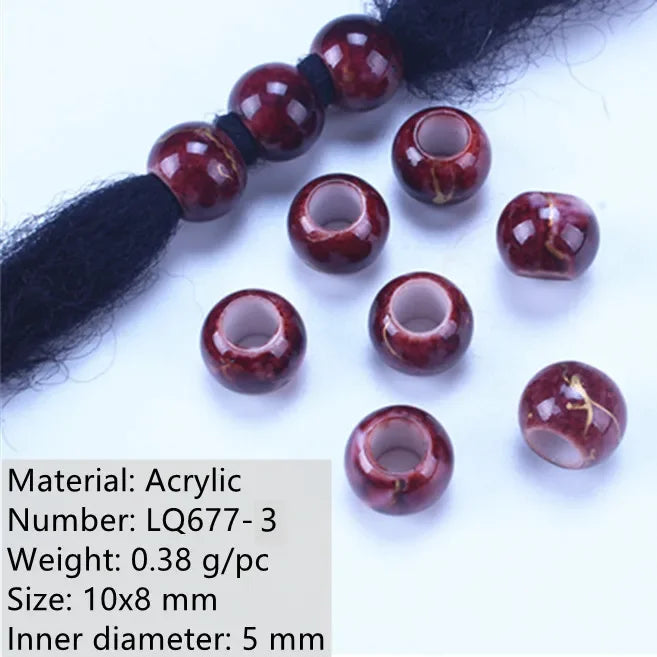 Metal Hair Rings Braid Dreadlock Hoop Clips 50–200pcs Bulk Hair Braid Rings PLUSH 50pcs NO.51