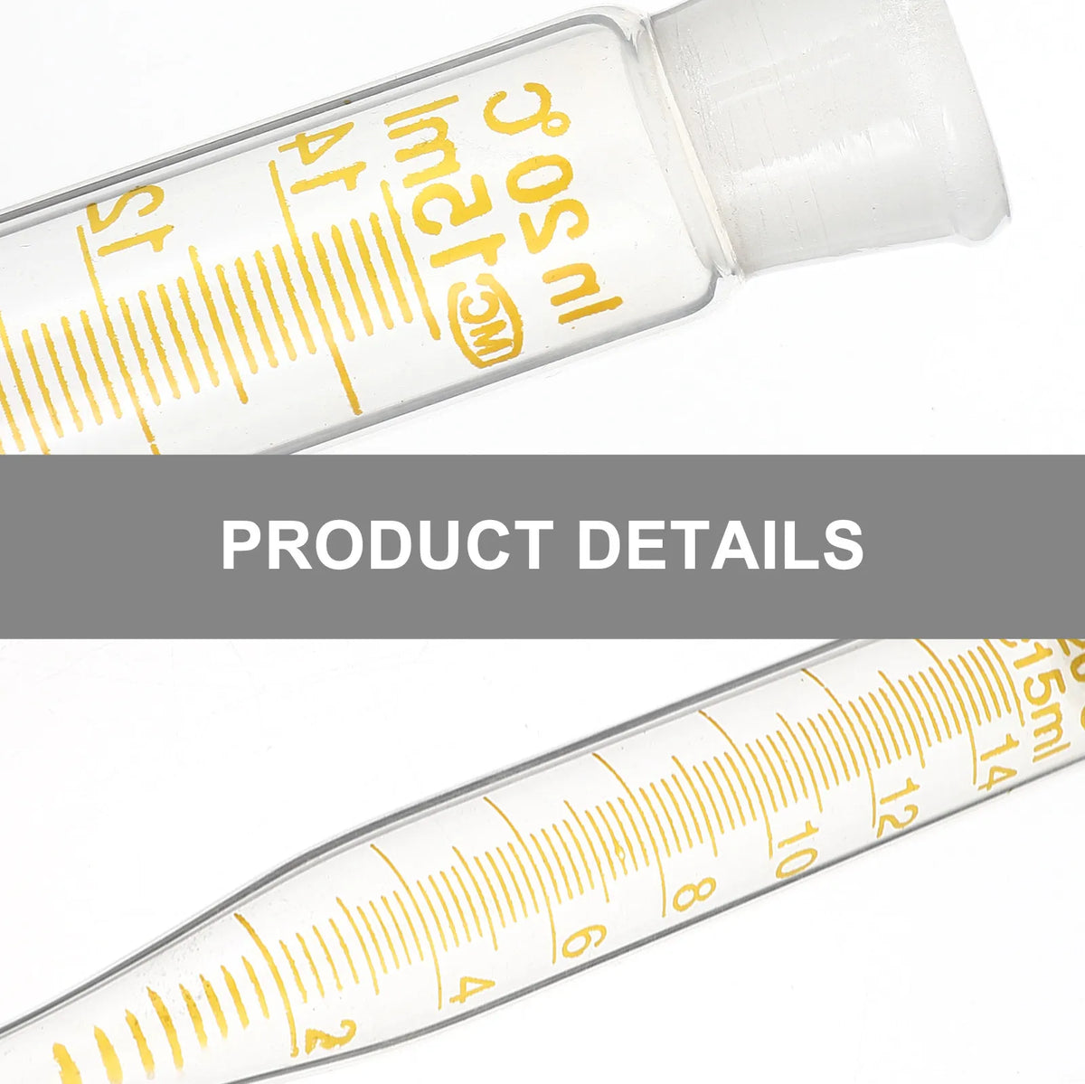 2pcs 15ml Glass Centrifuge Tubes with Sealed Cap | Lab Tubes Glass Centrifuge Tubes PLUSH