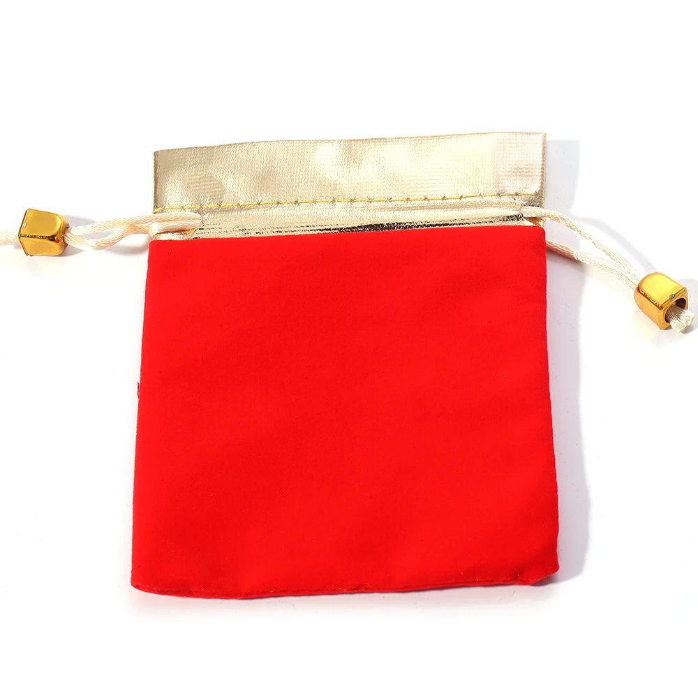 Velvet Drawstring Gift Pouches for Jewelry Packaging – 5-10pcs Jewelry Packaging Pouches PLUSH Red 9x12cm 10pcs