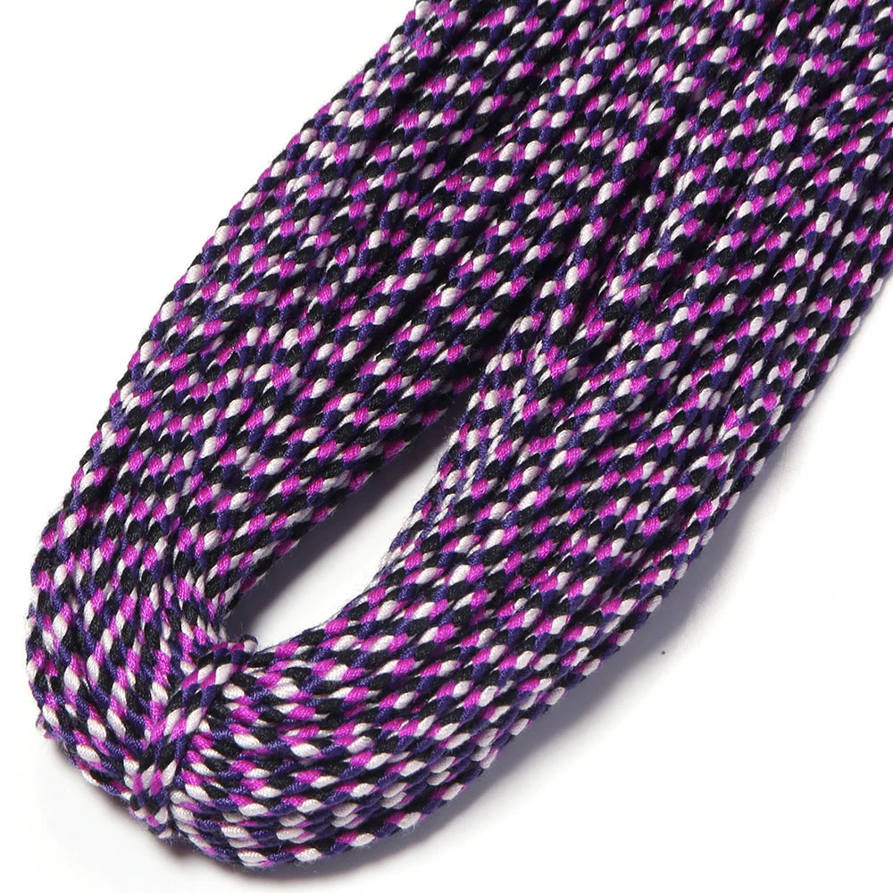10 Yards Bohemian Multicolor Braided Cotton Cord – DIY Jewelry Braided Craft Cord PLUSH purple 2mm