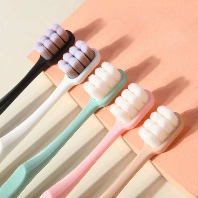 Ultra-Fine Soft Bristle Toothbrush – 12000+ Bristles Gum Care Manual Toothbrush PLUSH