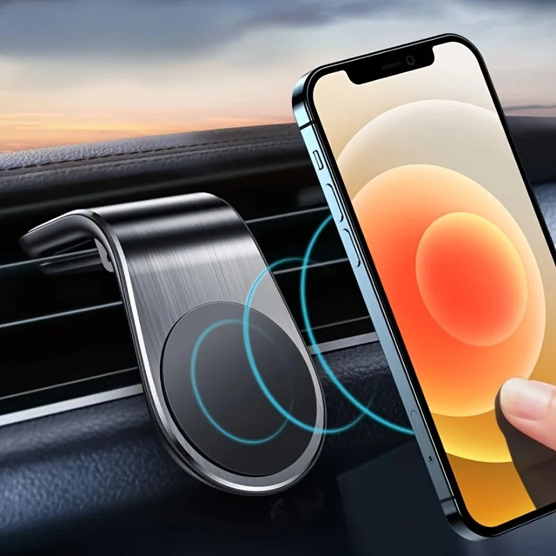 L-Shaped Magnetic Car Phone Holder – Air Vent Mount Car Phone Mount PLUSH